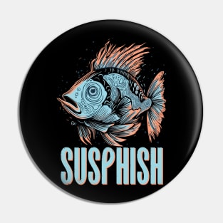 Susphish Crazy Fish Pin