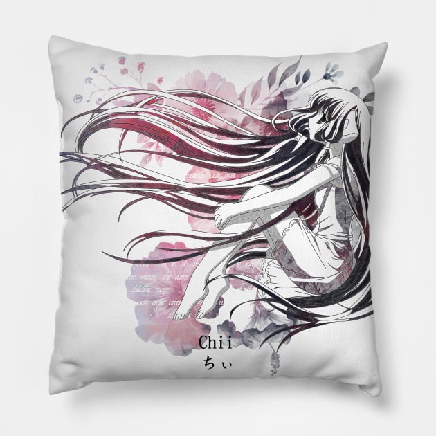 Persocom Garden at sunset Pillow by stingi