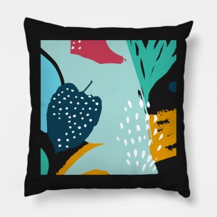 Abtract Leaf Pattern Pillow