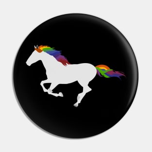 Rainbow Horse Pin