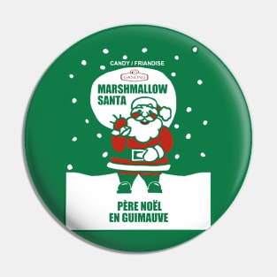 Marshmallow Santa Pin