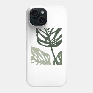 Monstera illustration Phone Case