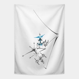 140 Unique Blue Black White Colorful Abstract Tapestry