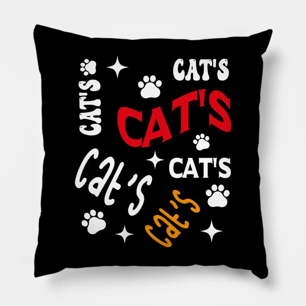 Everyone knows a cat's love has to be earned and not bought. Pillow by kadoja