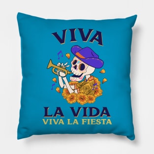 Viva La Vida dia de los muertos Pillow