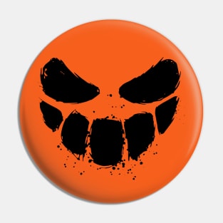 Scary Face Halloween Pin