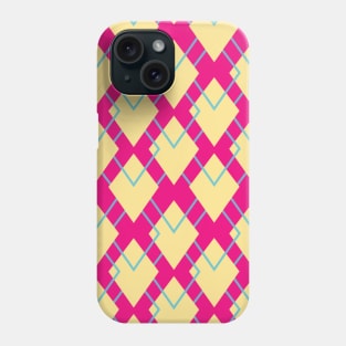 Pink and Yellow Diamond Seamless Pattern 019#001 Phone Case