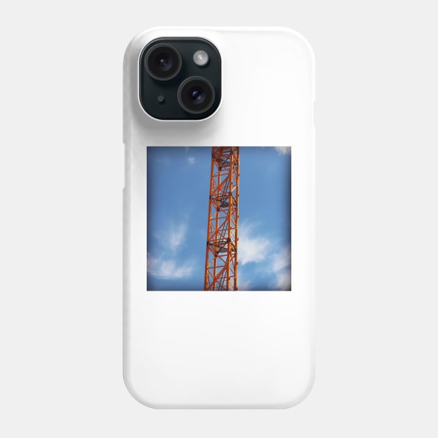 Crane and sky Phone Case by Jonesyinc