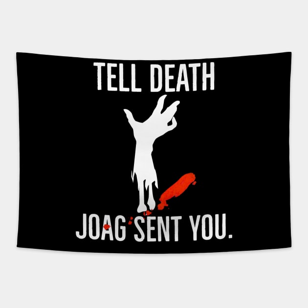 JoAG sent you  - dark backgrounds Tapestry by Jack of All Graves