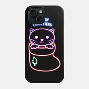 Cat Gift Shoes Neon T shirt retro vintage cyberpunk Phone Case