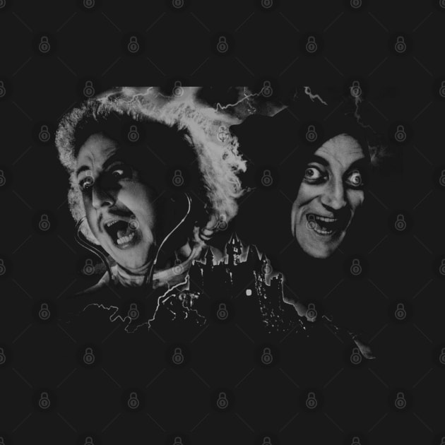 Young Frankenstein - Black and White Design by Shirleyy Shop Arts