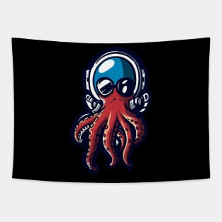 Space Octopus Tapestry