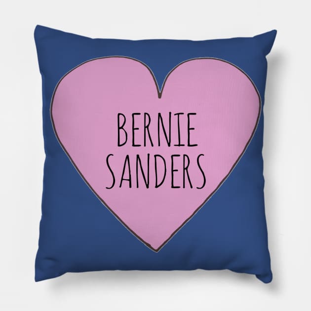 Bernie Sanders Love! Pillow by wanungara