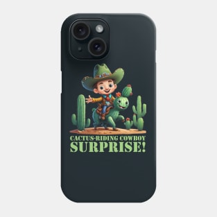 cowboy cactus riding Phone Case