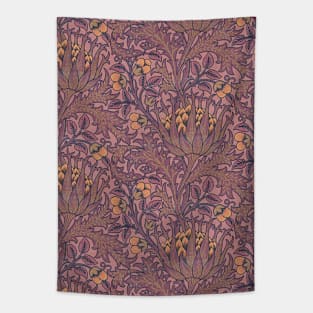 William Morris Artichoke Wine and Gold Tapestry