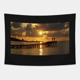 The proposal at sunrise Alcudia Beach Tapestry