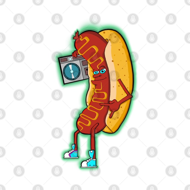 Rocking Hot Dog by Art by Nabes