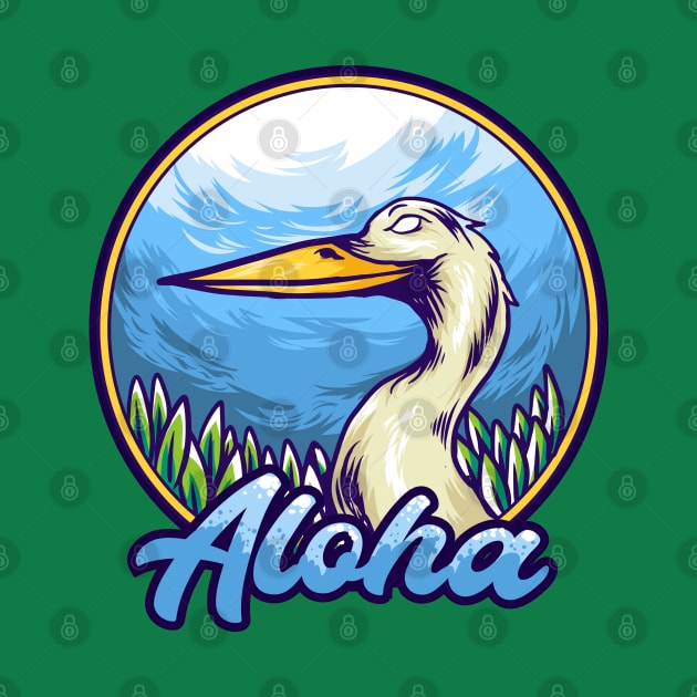 bird aloha illustration by Mako Design 