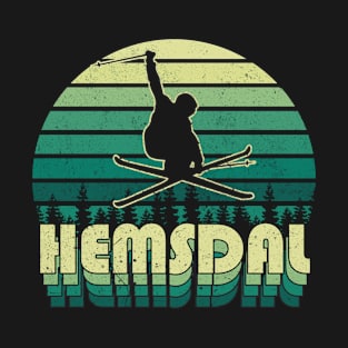 Hemsdal ski 3d retro design T-Shirt