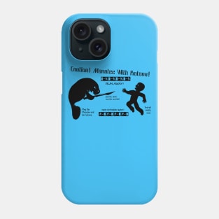 Manatee with a Katana - Caution Sign - Funny Phone Case