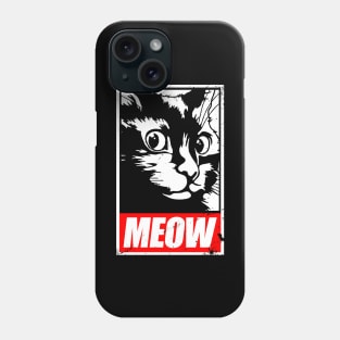 Funny Cute Cat Meow Meme For Cat Lovers Phone Case