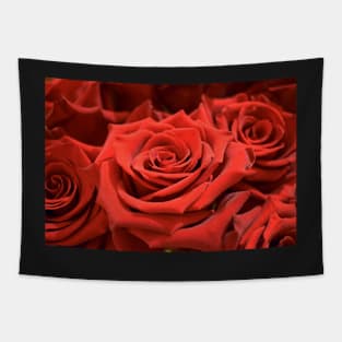 Red Roses Bouquet Tapestry