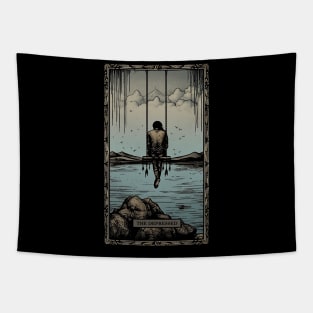 The Depressed Tarot Card Art Tapestry