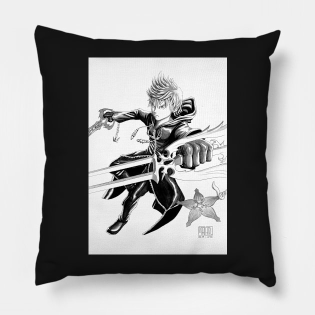 Roxas, the key of destiny Pillow by FerMaiaru