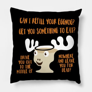 'Can I Refill Your Eggnog?' Cool Christmas Lampoon Pillow