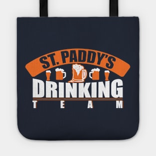 St.paddy drinking team (white) Tote