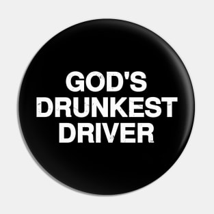 Funny Drunk Driver Pin