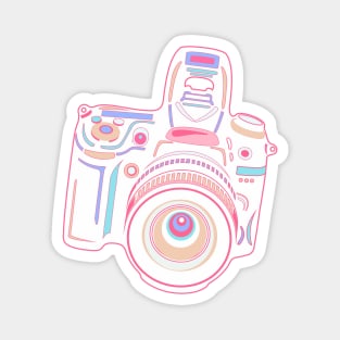 Cute Pastel Camera Magnet