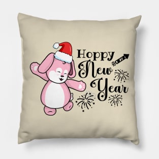 Hoppy New Year Pillow