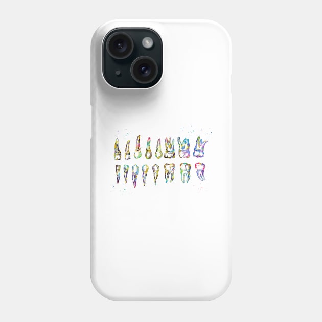 Teeth Diagram Phone Case by erzebeth