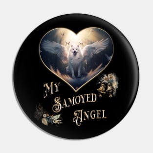 My Samoyed Angel Pin