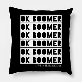 Ok boomer Pillow