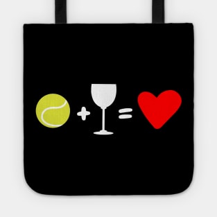 Tennis + Wine = Love Tote