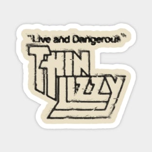 thin lizzy graffiti logo graphic Magnet