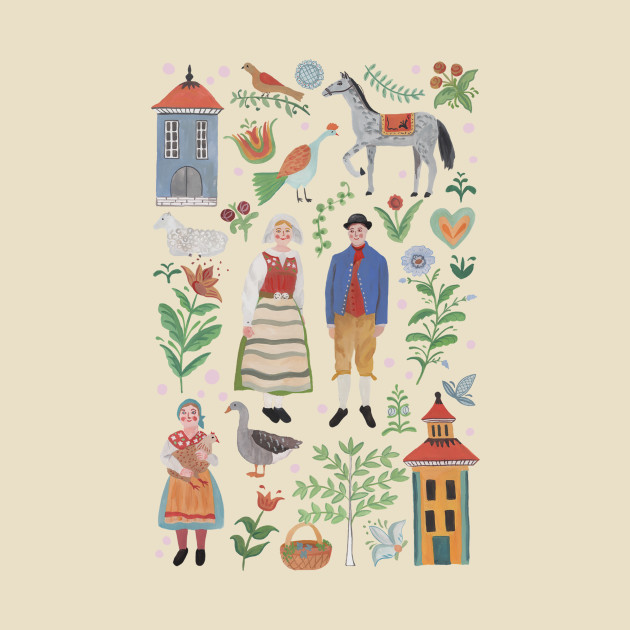 Swedish Folk Art by Das Brooklyn