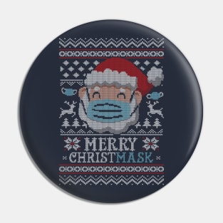 Ugly Christmask Sweater Pin