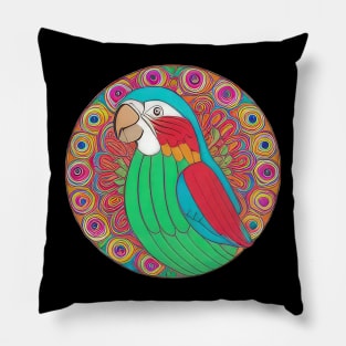 beautiful bright parrot | Pillow