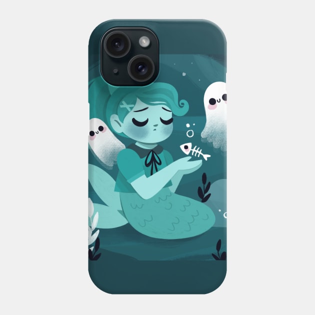 Ghostly Mermaid Phone Case by Lobomaravilha