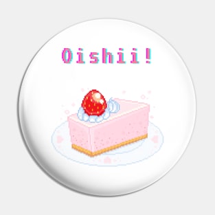 Kawaii Pixel Oishii Dream Dessert (strawberry mousse) Pin