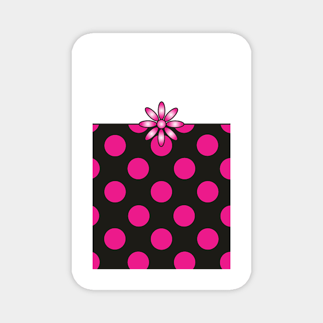 The Katy Phone / Pink Peppermint Polka Dot Parfait Magnet by srwdesign