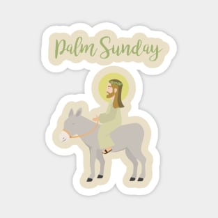 Jesus Riding Donkey Palm Sunday Magnet