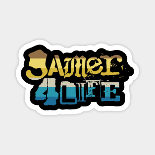 Gamer 4 Life text 16.0 Magnet