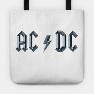 AC DC 3D logo Tote