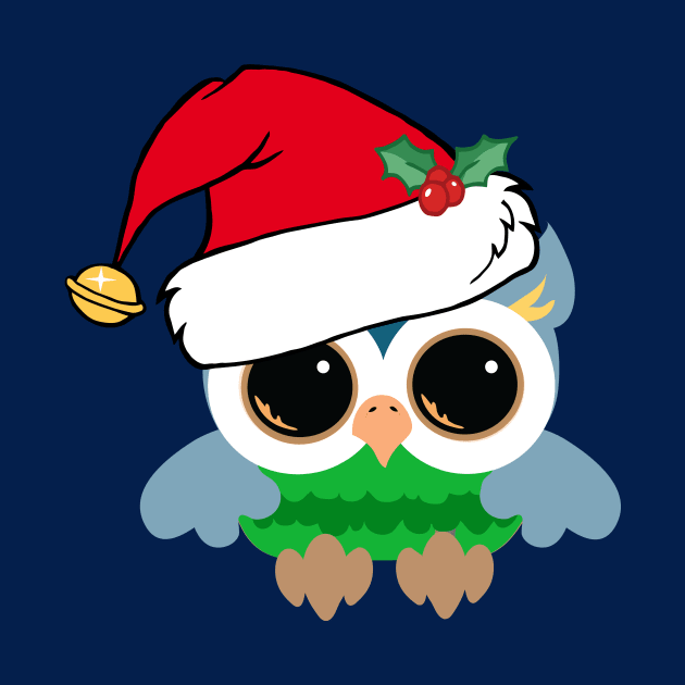 Cute Christmas Owl by epiclovedesigns