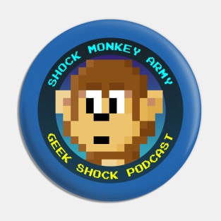 Shock Monkey Army Pin