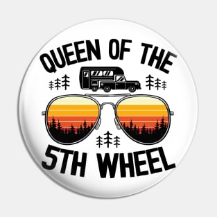 Queen Of The 5th Wheel Funny Camping Pin